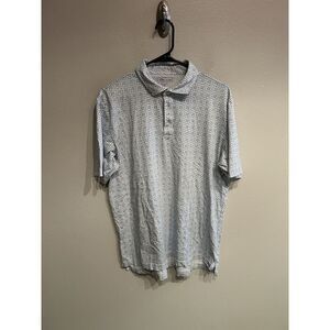 Peter Millar Pima Cotton Skull Print Polo Shirt Mens Large FLAW